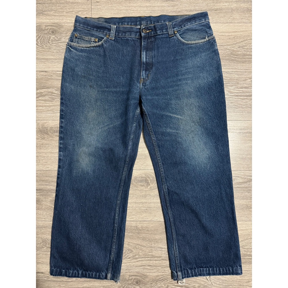 Faded Glory Mens Relaxed Fit Jeans 40x30 Medium Wash Blue Cotton Denim Straight